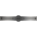 Caniveau de douche en acier inox avec siphon évacuation, drain de cabine de douche avec filtre anti - ... Caniveau de douche en acier inox avec siphon évacuation, drain de cabine de douche avec filtre anti - ...
