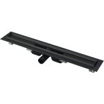 Alca - caniveau de douche avec bordure pour grille 950 mm + manchon pvc 40 � joint et � coller, noir ...