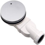 Caniveau de douche extra plat 90 mm avec siphon, rcuprateur d'odeurs, filtre  cheveux et coude d'vacuation ...