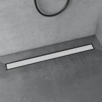 Doporro - caniveau de douche italienne extra plate chromé en inox 100 cm drain de sol à carreler avec ... Doporro - caniveau de douche italienne extra plate chromé en inox 100 cm drain de sol à carreler avec ...
