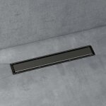 Doporro - caniveau de douche italienne extra plate gris en inox 50 cm drain de sol à carreler avec siphon ... Doporro - caniveau de douche italienne extra plate gris en inox 50 cm drain de sol à carreler avec siphon ...