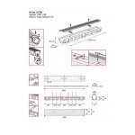 Caniveau de drainage linéaire avec grille en acier 1000x98mm Caniveau de drainage linéaire avec grille en acier 1000x98mm