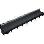 Caniveau extérieur 1m meapark avec grille à fente en pp recyclé + profil e - blade l en inox classe a15 ... Caniveau extérieur 1m meapark avec grille à fente en pp recyclé + profil e - blade l en inox classe a15 ...