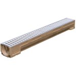 Caniveau standard avec grille galvanis�e - h 11 cm - 1 m