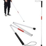 Canne aveugle pliable, b�ton aveugle, canne de marche pour aveugles, b�ton de marche r�glable portable ...