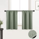 Cantonni�re de cuisine imperm�able avec couvre - tringle de 92 cm pour petites portes d'entr�e et fen�tres, ...