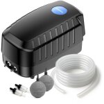 Sunsun cap - 20 pompe aquarium � air 8w bulleur 8 m� d�bit 13 l / min longueur 3m 2x pierre � bulle 2x ...