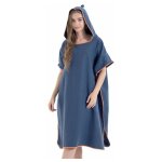 Cape de bain cape absorbante  schage rapide en polaire double face en microfibre cape de peignoir  ...