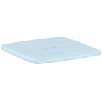 Capri - assise souple pour tabouret compact ou marchepied bleu