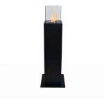 Frankystar - capri - chemine thanol pour extrieur 20x20x110 cm, couleur noir