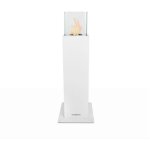 Frankystar - capri - chemine thanol pour extrieur 20x20x70 cm, couleur blanc