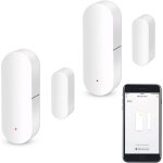 Capteur de porte wifi capteur de contact intelligent pour fenêtre alarme sans fil compatible avec alexa ... Capteur de porte wifi capteur de contact intelligent pour fenêtre alarme sans fil compatible avec alexa ...