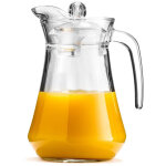 Carafe en verre avec couvercle 1, 4 l