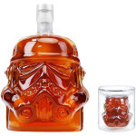 Carafe � whisky avec 2 verres, carafe transparente et cr�ative pour brandy, scotch, bourbon, vodka, spiritueux ...