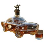 Carafe � whisky en forme de voiture en verre borosilicate