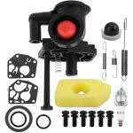 Carbu kit carburateur pour d�broussailleuse briggs stratton 499809 498809a 494406 avec filtre � air , ...