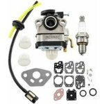 Carburateur bougie dallumage avec kit de conduite de carburant pour moteur � 4 cycles gx31 gx22 fg100 ...