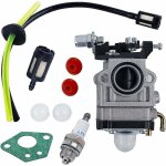 Carburateur pour débroussailleuse, 52 cc, 49 cc, 43 cc, kit carburateur avec tube de joint, bougie et ... Carburateur pour débroussailleuse, 52 cc, 49 cc, 43 cc, kit carburateur avec tube de joint, bougie et ...