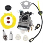 Carburateur dbroussailleuse 52cc 49cc 43cc carbu kit carbu avec joint tuyau, bougie et filtre  essence ...