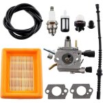 Carburateur avec filtre � air, bougie d'allumage, tuyau de carburant pour d�broussailleuse stihl fs400 ...