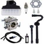 Csparkv - carburateur + filtre  air + bougie d'allumage + tuyau d'essence / d'huile pour trononneuse ...