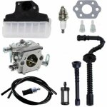 Carburateur + filtre  air + bougie d'allumage + tuyau d'essence / d'huile pour trononneuse stihl 021 ...