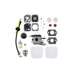 Carburateur avec filtre  air, bougie dallumage, tuyau de carburant pour 2 temps mantis 7222 7222e 7222m ...