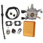 Carburateur avec filtre � air et tuyau � essence pour stihl fs400 fs450 fs480 sp400 sp450 - remplace ...
