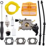 Carburateur avec joint d'�tanch�it� filtre � air tuyau d'essence pour husqvarna 445 445e 450 450e tron�onneuse ...