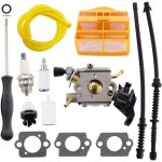 Carburateur avec joint, filtre � air et durite d'essence pour tron�onneuses husqvarna 445, 445e, 450 ...