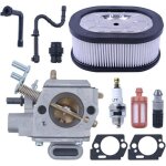 Carburateur kit pour stihl ms461 ms 461 ms460 trononneuse remplace 1128 120 0629 par tuyau de carburant ...