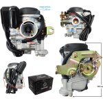 Carburateur moretti gy6, 50cc 4t, p. 18 mm, starter automatique, couvercle plastique