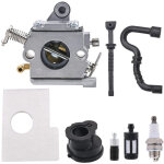 Carburateur ms170 pour stihl ms170 ms180 tron�onneuse avec filtre � air, bouchon de r�servoir, filtre ...