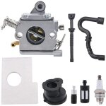 Carburateur ms170 pour stihl ms170 ms180 tron�onneuse avec filtre � air, bouchon de r�servoir, filtre ...