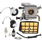 Carburateur ms200 pour trononneuse stihl ms200 ms200t 020t 020, kit de remplacement de carburateur 1129120065 ...