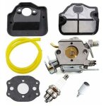 Carburateur de remplacement pour trononneuses husqvarna 36, 41, 136, 137, 141, 142, inclus bougie d'allumage ...