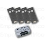 Cardin kit complet avec 1 r�cepteur monocanal et 4 t�l�commandes radio k - eles504rmc1