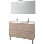 Carea - concept plan double vasque + meuble tiroirs lunea 120 cm