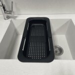Carea - egouttoir extensible noir Carea - egouttoir extensible noir