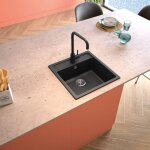 Carea - evier � encastrer essentia noir