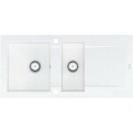 Carea - �vier granit balsa 1, 5 bac - blanc