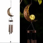 Carillon Éolien solaire mobile led lune suspendu lumière Étanche extérieur décoratif pour jardin patio ... Carillon Éolien solaire mobile led lune suspendu lumière Étanche extérieur décoratif pour jardin patio ...