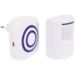 Carillon de porte, d�tecteur de mouvement sans fil, sonnette intelligente pour visiteur, alarme de s�curit� ...