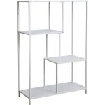 Svita - carme tagre en mtal tagre sur pied en mtal tagre de salon design industriel blanc