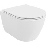 Mexen - carmen cuvette wc rimless tornado avec abattant slim � descente amortie, duroplast, blanc brillant ...