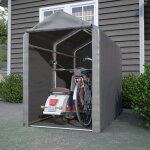 Carports 187x100x160cm, pe et tube en acier galvanisé, tente de garage, gris foncé Carports 187x100x160cm, pe et tube en acier galvanisé, tente de garage, gris foncé