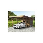 Carport 4064 x 7064 mm avec abri de rangement