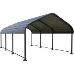 Carport abri de voiture en m�tal  phoenix  - 13, 5 m� - gris