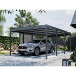 Direct abris - carport aluminium carlton 324 x 550 cm - 1 voiture - 17, 69m2 - gris anthracite