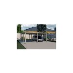 Weka - carport double toit pvc 603x612x233 cm en pin traité autoclave Weka - carport double toit pvc 603x612x233 cm en pin traité autoclave